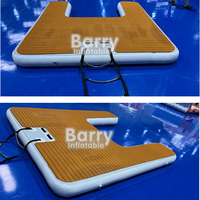 Barry Drop Stitch Station d'accueil multifonctionnelle Jetty Dock Ponton flottant Gonflable Jetski Dock flottant pour bateau