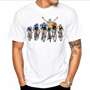 Camiseta blanca de algodón 100% perfecta para camisetas de hombre de alta calidad con estampado DTG y DTF - Product Image 3