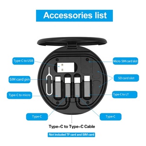 Ensemble <span class=keywords><strong>de</strong></span> câbles USB multifonctionnels 6-en-1 pour téléphone portable avec charge rapide 60W, adaptateur <span class=keywords><strong>de</strong></span> chargeur portable, boîte <span class=keywords><strong>de</strong></span> <span class=keywords><strong>rangement</strong></span> pour câble USB <span class=keywords><strong>de</strong></span> téléphone - Product Image 5