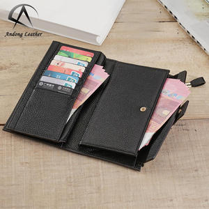 Andong Leather New Fashion Long Wallet Purse for Women Genuine Cow Leather Elegant <b>Clutch</b> <b>Bag</b> Multi-Card Position Phone <b>Bag</b> - Product Image 3