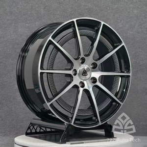 722Auto Finition Noir Brillant Monobloc Forgé 17-19 Deep Lip Hybrid TUV 5x108/5x112/5x114.3 pour <span class=keywords><strong>Volvo</strong></span> <span class=keywords><strong>S60</strong></span> T8 Recharge - Product Image 4