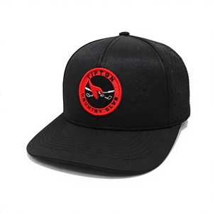 Casquette de camionneur respirante à 6 panneaux découpée au laser et perforée avec broderie personnalisée pour vêtements décontractés pour adultes, fabriquée en usine au Vietnam - Product Image 2