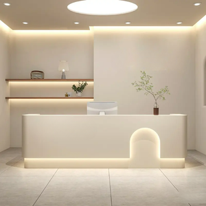 Mostrador de recepción sólido moderno, salón de belleza, <span class=keywords><strong>barber</strong></span>ía, tienda de ropa, Hotel, Simple, Popular, cajero, Mostrador de Bar - Product Image 1