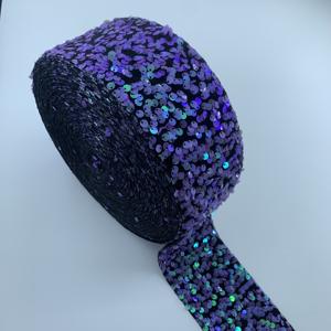 Boca toptan renkli 75mm kadife pullu şerit ev tekstili ve dekore kutuları şerit için uygundur - Product Image 4