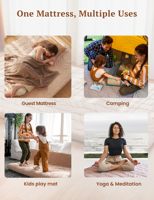 Matelas de sol pour dormir sur le sol en fibre Pliable Futon doux japonais épais enfant Tatami matelas pliant lit de sol pour les voyages
