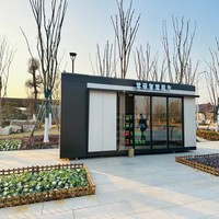 Maison Conteneur Contemporaine en Acier à Démarrage Facile avec Conception Modulaire pour Boutiques et Utilisation Multi-Emplacements