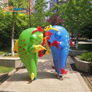 เครื่องแต่งกายเป่าลมรูปปลาแจ๊สแสนสนุกสำหรับการเดินขบวนแห่การโฆษณาเป่าลมด้วยแซกโซโฟนการตกแต่งงานอีเวนท์ที่สะดุดตา - Product Image 4