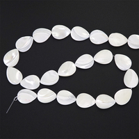 Nouveau design, bracelet tactile 18x25 avec perles blanches en nacre en forme de gouttes de pluie, accessoires modèle gouttes de pluie, perles blanches pour