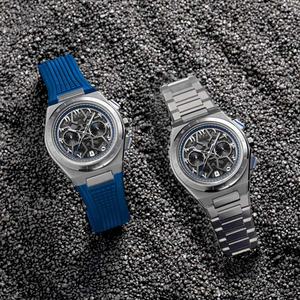 Reloj de Pulsera de Acero Inoxidable con Movimiento de Cuarzo Multifuncional Cronógrafo de 42 mm con Esfera Árabe 2023, Personaliza Tu Propio Diseño con Logotipo - Product Image 4