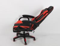 Chaise de jeu de course en cuir YouGe-Design traditionnel Accoudoirs pliables à hauteur réglable Base pivotante Chambre à gaz à 1 étage