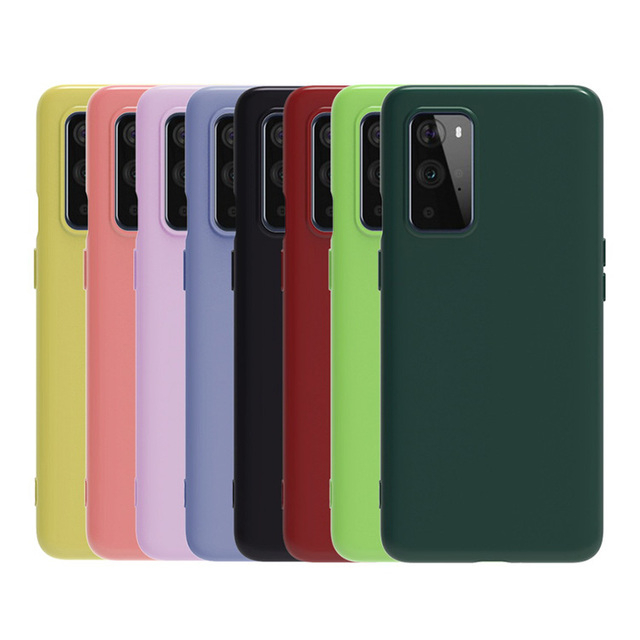 Slim Matte Candy Colors Soft TPU Rubber Liquid Silicone Phone Case for Oneplus 9 Pro 10T 8 10 Pro 9R Nord 2T N20 One Plus Cover