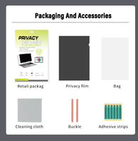 Protection d'écran en PET souple anti-reflets 3D pour ordinateur portable de 15,6 pouces, filtre de confidentialité, anti-espionnage, film de protection anti-regard indiscret