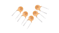 Condensateur céramique à disque haute tension 1000pF(102) 1KV +-20% couleur jaune à plomb radial adaptée aux circuits de couplage
