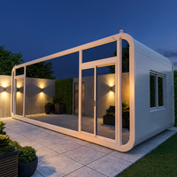 Maisonnette Apple Cabin 18m2 préfabriquée 8500x2200x2500mm, maison intelligente pour complexe hôtelier, séjour à la maison d'hôtes et camping