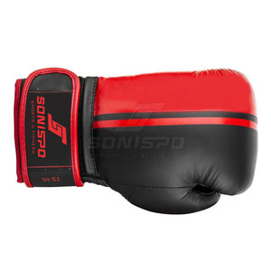 ถุงมือชกมวยหนัง SONISPO 12 ออนซ์ ปิดด้วยเวลโคร สายรัดข้อมือปรับได้ สำหรับผู้ใหญ่ ฝึกซ้อมและศิลปะการต่อสู้ - Product Image 3