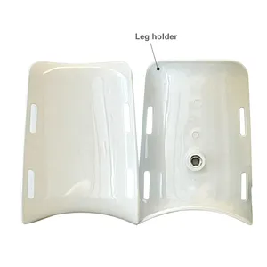 Pemegang kaki bahan ABS medis untuk meja tempat tidur ginekologi untuk rumah sakit pegangan kaki kursi ginekologi warna putih