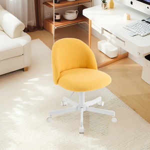 <span class=keywords><strong>Fauteuil</strong></span> pivotant en peluche rose JIAMEIJIA avec base blanche - Vente en gros OEM ODM - Product Image 6