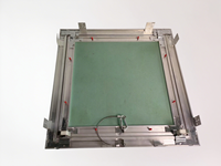 Plaque d'accès dissimulée moderne pour extérieur, à cadre en aluminium, pour maintenance CVC, accès rapide et inspection simplifiée
