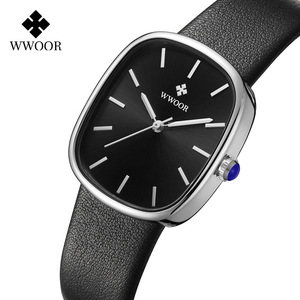 Orologio al Quarzo Elegante Retrò da Donna WWOOR 8881, Quadrante Piccolo Quadrato con Vetro Squisito, Impermeabile, Cinturino in Pelle, Stile Business - Product Image 4