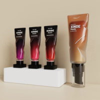 Tube cosmétique de luxe en PETG de 5 ml avec logo personnalisé XINDE, pour lotion, crème pour les yeux, baume liquide pour le contour, gloss à lèvres, rouge à lèvres, tube en plastique vide