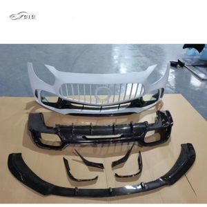 Fibre de carbone et matériau FRP GT GTS Pare-chocs avant Lèvre arrière Diffuseur PD Style GTR Aile arrière GT GTS Spoiler GT50 GT53 <span class=keywords><strong>G63S</strong></span> - Product Image 5