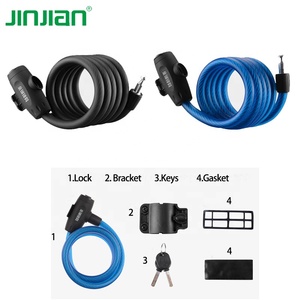 Candado de Cable de Acero en Espiral 2026 de Gran Venta, Ecológico y Portátil <span class=keywords><strong>para</strong></span> <span class=keywords><strong>Bicicleta</strong></span>, con Soporte de Montaje Robusto, Color Personalizado, <span class=keywords><strong>para</strong></span> Bicicletas Eléctricas y Carga - Product Image 3