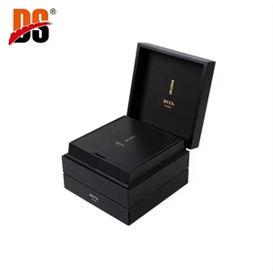 DS Handmade Multi-Layer Matte Black Gold Stamping Logo Rectangle MDF Wooden <b>Storage</b> <b>Box</b> <b>Drawer</b> Customizable DSS-1007 Gift Craft - Product Image 3