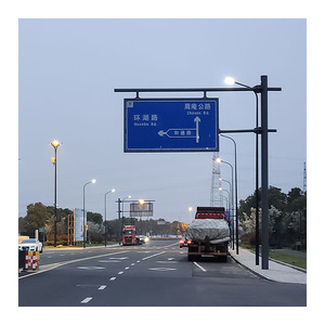 Nhà máy cung cấp l-hình dạng tín hiệu giao thông ánh sáng cực với cánh tay duy nhất - Product Image 6