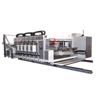 Mesin Cetak Flexo Otomatis Royal Baru dengan Auto Slotting Die-Cutting Stacker 200 Pcs/Menit Kontrol Android/iOS Garansi 1 Tahun