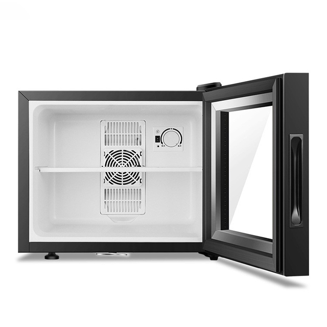 Thermoelectric 20L Hotel Mini Cool Bar Fridge with Glass Door Compact Beverage Beer Fridge