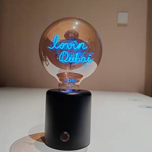Customized G125 LED Desk Light Modern <strong>Style</strong> Hand-Held <strong>USB</strong> Rechargeable with Type-C Filament Lamp Lovein Dubai Letter Table Light - Product Image 6