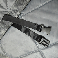 Rideau magnétique moderne en tissu Oxford de coton pour l'hiver - Coupe-vent, anti-froid, imperméable. Facile à installer.
