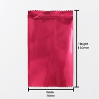 Bolsa de Plástico Metálica Roja con Sello Central para Tarjetas Coleccionables, Paquete de Cartas Misteriosas, Venta al Por Mayor