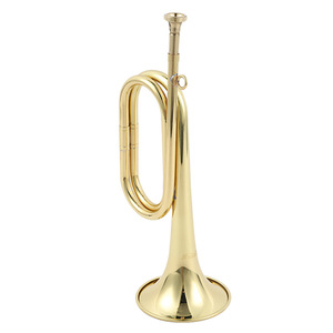 Bugle tromba con carica a gradini in ottone corno-chiamata strumento a fiato occidentale tradizionale accessorio musicale in ottone fanfara - Product Image 1