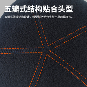 Thick Fleece Balaclava For Cycling Skiing Running Outdoor Warmth Protection Unisex Adult Solid Color - Product Image 4