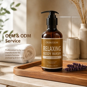Gel de Ducha Relajante de <span class=keywords><strong>Anís</strong></span> y Lavanda OEM/ODM, Limpieza Profunda, Fragancia Duradera, Hidratante, Suavizante para la Piel, 100 ml - Product Image 1