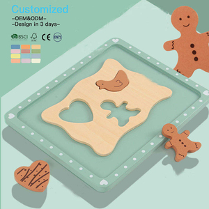 EDULAND OEM ODM Ensemble de <span class=keywords><strong>cuisine</strong></span> en bois de simulation pour jeu d'imitation, outils de pâtisserie, jouets éducatifs pour la petite enfance en forme d'aliments - Product Image 2