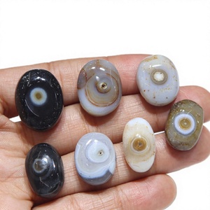 Agate Sulemani ovale lisse taillée en cabochon, pierre précieuse naturelle en vrac 20-28mm pour la fabrication de bijoux, article fait main FF JEWELLERS Model - Product Image 3