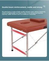 Table de massage pour salon de beauté avec différentes couleurs au choix