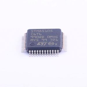 NEW and Original MCU 8-bit STM8S STM8 CISC 32KB Flash 3.3V/5V 48-Pin LQFP <b>T</b>/R - Tape and Reel STM8S105C6T6TR - Product Image 1