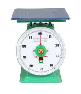 commercial Mechanical Dial Spring Scale Kitchen Supplies Scale with platform 100KGS WITH CHROME PLATED TRAY