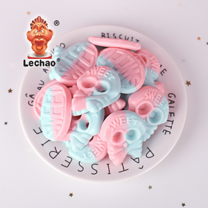 Bombones con Forma de Calaveras de Dibujos Animados al por Mayor, Dulces Multicolores con Sabor a Frutas para Halloween, Gomitas - Product Image 1