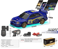 Voiture de drift RC YT Simulation à l'échelle 1/43, 2.4G ESP 4WD avec lumières LED, ornement de bureau, jouet de jeu de course compétitif