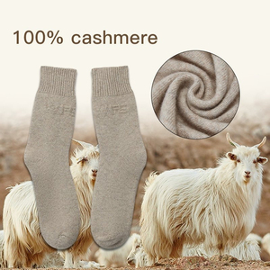 Ladies <b>Winter</b> Warmest Ribbed 100% Pure Cashmere Blend Merino Wool Bed Sleeping Lounge <b>Socks</b> for Women Adults High Quality - Product Image 2