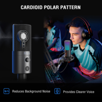 Microphone à condensateur FIFINE T669 PRO pour jeux vidéo, microphone professionnel pour diffusion en direct, microphone de studio pour enregistrement, microphone de bureau