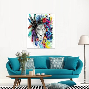 Vente flash : Puzzle 3D Majestic King <span class=keywords><strong>Lion</strong></span>, peinture en mosaïque de diamants ronds complets pour adultes, décoration de la maison - Product Image 3