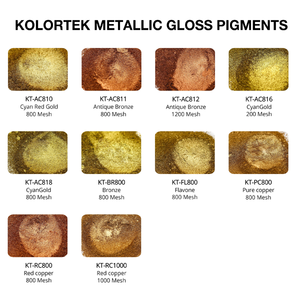 Pigment Bronze et or métallique, 60 ml, poudre pour revêtement, encre, peinture, impression, résine, vente en gros - Product Image 4