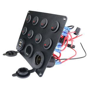 Panneau de conversion multifonctionnel Weichuang 8 positions avec détection de tension USB pour camping-car, yacht, voiture - Product Image 3