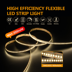 ไฟเส้น LED 180แบบปรับความสว่างได้200 lm/m/M ประสิทธิภาพสูงหรี่แสงได้ Smd2825 - Product Image 2