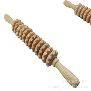 Massage <b>Roller</b> 15in Wooden Acupressure Stick For <b>Back</b> Yoga Home Use - Product Image 4